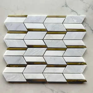 Горячая Распродажа мраморная мозаичная плитка для украшения стены ванной кухни