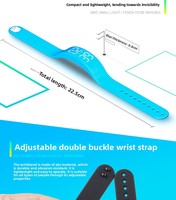 Bracelet connecté sport étanche avec écran numérique, bracelet en silicone, fonctionnalités musique, météo et podomètre