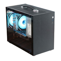 Komputer Desktop X100 AMD Ryzen5 7500F AM5 RAM 16GB SSD 1TB RX6750GRE Hexa Core PC Win-11 Mini PC Desktop Komputer Mikro
