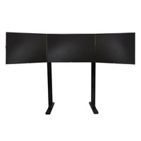 Support de sol triple moniteur personnalisé pour simulateur de course automobile, support de moniteur en alliage pour écran TV