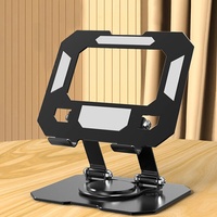 Supports en acier pour tablette PC avec logo laser, rotation à 360 degrés, pliables et réglables, compatibles iPad, 4,5 à 13 pouces