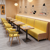 Sièges de banquettes de restaurant sur mesure, mobilier de restauration commercial, canapé rembourré, table en bois, chaises pour restaurant, café