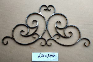 Trung Quốc Nhà máy cung cấp <span class=keywords><strong>wrought</strong></span> sắt cuộn trang trí của lan can hàng rào cổng - Product Image 5