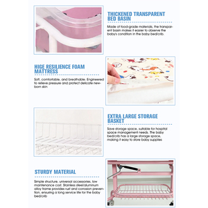 <span class=keywords><strong>Cuna</strong></span>/Cama para Bebés Recién Nacidos para Hospitales y Hoteles <span class=keywords><strong>de</strong></span> <span class=keywords><strong>Maternidad</strong></span> con Altura Ajustable, Construcción <span class=keywords><strong>de</strong></span> ABS+Metal, Multifuncional - Product Image 5