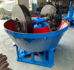 <span class=keywords><strong>Precio</strong></span> de fábrica, equipo de minería de oro a pequeña escala, máquina trituradora de piedra de oro, molino de bandeja húmeda de - Product Image 4