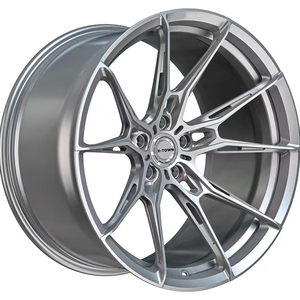 Jantes forgées monobloc en argent brossé 18 19 20 21 22 24 pouces 5x100/5x115/5x120/5x127 pour BMW M550i M3 M4 <span class=keywords><strong>Lexus</strong></span> LS500h LC500 - Product Image 1