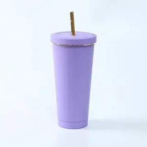 Double Wall Stainless Steel Vacuum Insulated Tumbler Mugs With Classic Design Lid And Straw Competitive Price