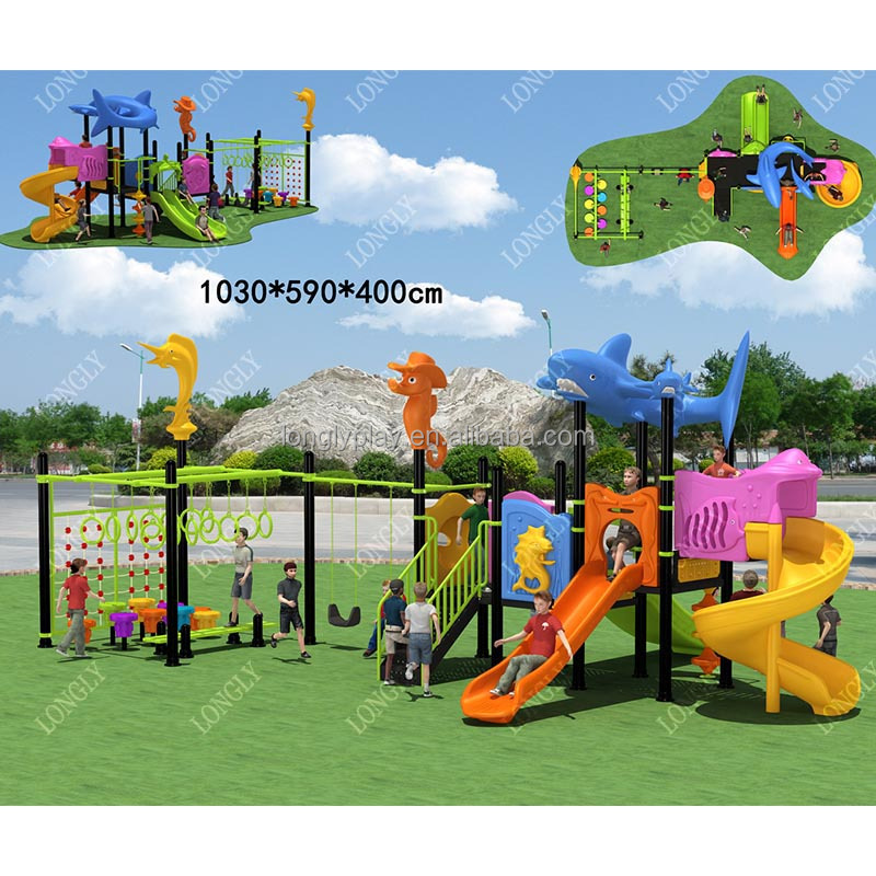 China Playground Factory Produce High Quality Cheap Outdoor Playground Equipment Park Play Plastic Tunnel Play Set for Children