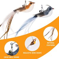 Jouet interactif pour chat avec ventouse super puissante, plumes et cordes, accessoires de rechange pour le jeu des animaux de compagnie