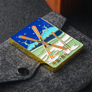 Imanes de nevera de metal de aleación de Zinc, esmalte suave, recuerdo turístico - Product Image 4