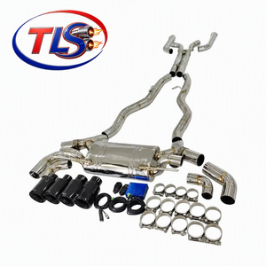 Sistema di Scarico Catback in Acciaio Inox Lucidato a Specchio 1,5mm di Spessore per M5 M550 M550i G30 <span class=keywords><strong>N63</strong></span> 4.4T, Downpipe e Tubo X - Product Image 4