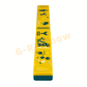 Tuiles de Mahjong Américaines Jaunes à Motif Personnalisé, Quatre Couches, pour le Divertissement et les Fêtes de Famille - Product Image 3