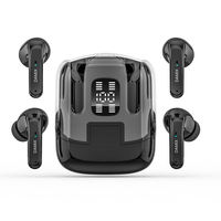 DX16 Smart Touch V5.5 Auriculares intrauditivos inalámbricos verdaderos Auriculares de doble par Pantalla digital Batería Dos pares de auriculares