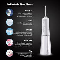 Alat Semprot Air Gigi Portabel Tanpa Kabel, Kecepatan Tinggi, DIY Modes Gravity Ball, Pijat Pulsa yang Dapat Dilepas, untuk Gusi Sehat