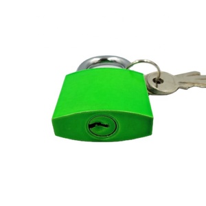 32mm <span class=keywords><strong>China</strong></span> puerta de madera Puerta de Hierro puerta muchos colores del arco iris cerraduras llave normal candado barato - Product Image 1