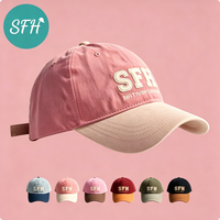 Gorra Unisex de Visera Plana con Cierre a Presión, Color Sólido, Algodón, Estilo Casual, Tipo Béisbol