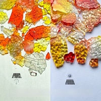 100G de morceaux de verre teinté transparents multicolores - Fragments de mosaïque irréguliers et éclats brisés pour projets artistiques DIY, artisanat du verre