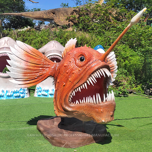 Estatua personalizada de peces de aguas profundas, pez rape Animatronic con luz LED para Ocean Park - Product Image 1