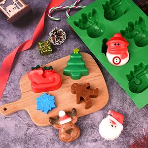 Stampo in Silicone di Natale 250726 per la decorazione di torta rettangolare stampo per cioccolato per la cottura a tema natalizio di cottura - Product Image 6