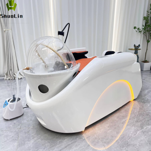 Sillón de Lavado de Cabello, Cama de Champú para Spa Capilar, Tratamiento Eléctrico de Spa Capilar, Terapia de Circulación de Agua, Cama de Champú con Masaje Corporal Completo - Product Image 5
