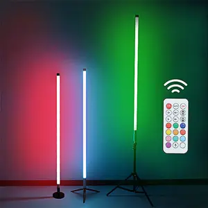 Stand Neon Tube luce a 360 gradi ws2811 esecuzione di effetti di sincronizzazione della musica pavimento in piedi tubo al Neon a LED con telecomando