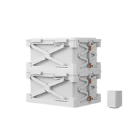 Boîte à fourmis rectangulaire en plastique pliable, armoire de rangement sous vide, anti-moisissure, étanche à l'humidité, grande capacité