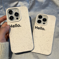 Coque Souple Givrée HelloiPhone14promax pour iPhone 13/12/11/XR/7 Plus