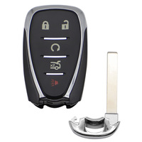 Llave Inteligente de 5 Botones con Sistema Keyless Go, ASK433mhz, Chip 46, HYQ4EA, Llave de Coche con Control Remoto y Chip HU100