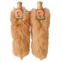 Bolígrafo de Peluche de Capibara con Logotipo, Kawaii, 1.0 mm, Papelería, Bolígrafo de Punta Redonda para Niños, Bonito Bolígrafo de Plástico, Regalo de Cumpleaños, Tipo Push, Promocional