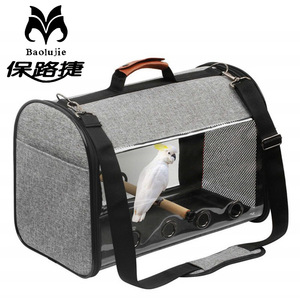 Baolujie Bird Carrier Soft-<b>Sided</b> Transparent Portable Pet Travel <b>Bag</b> For Parrot <b>Small</b> Size - Product Image 1