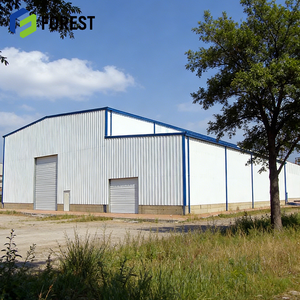 Bâtiment à structure en acier arqué en forme de H, style Quonset, entrepôt préfabriqué pour écoles, centres commerciaux, appartements, avec certification CE - Product Image 1