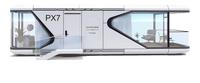 Conteneur en acier léger et durable, maison capsule spatiale mobile