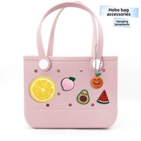 Grensoverschrijdende, populaire cartoon fruit EVA tas met bloemenaccessoires, 3D kralenkettinghanger, octopus, krab, zeester, strand