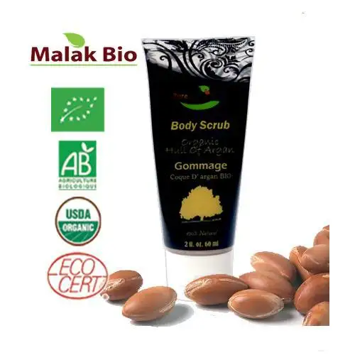 Malak Bio – gommage corporel avec huile bio d'argan 100% biologique pour spa et hemmama, nettoyage purifiant pur et naturel