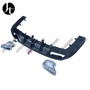 Para <span class=keywords><strong>Mercedes</strong></span> <span class=keywords><strong>Benz</strong></span> <span class=keywords><strong>AMG</strong></span> <span class=keywords><strong>GT</strong></span> GT50 GT53 4 puertas fibra de carbono estilo <span class=keywords><strong>C</strong></span> difusor de parachoques trasero de coche divisores traseros alerón trasero labio cuerpo Kit - Product Image 4