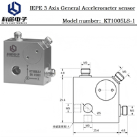 IEPE/ICP 3 Axis Accelerometer Piezoelectric Transducer Pemantau Getaran Mesin Sensor Akselerasi Triaksial ±100g 50mV/g
