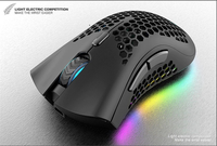 Souris de jeu sans fil rechargeable RGB pour droitier, 2,4 GHz, optique 7D, programmable, ergonomique, USB