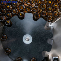 Etiqueteuse Horizontale Automatique de Tube de Petite Bouteille Ronde Etiqueteuse d'Autocollant Adhésif d'Angle de Flacon de Tube avec Mangeoire