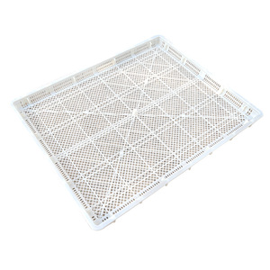 Bandeja rectangular de plástico para secar, cesta de almacenamiento de alimentos de malla blanca, reutilizable para suculentas y uso en secado - Product Image 2