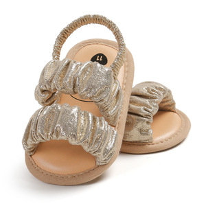 Sandali Bianchi con Cinturino Arricciato per Bambine, Suola Morbida Antiscivolo, Scarpe Estive per <span class=keywords><strong>Primi</strong></span> <span class=keywords><strong>Passi</strong></span>, Personalizzabili e all'Ingrosso - Product Image 4