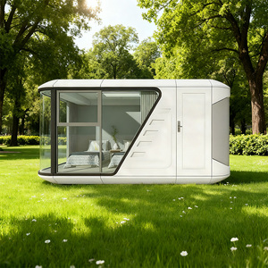 Maison mobile de luxe en acier noir extensible, type capsule spatiale, <span class=keywords><strong>prix</strong></span> d'<span class=keywords><strong>usine</strong></span>, avec caractéristiques coupe-vent - Product Image 5