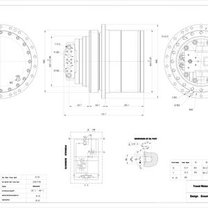 Motor de Desplazamiento Final para Excavadora Belparts TM35VL GM35VL YN15V00007F1 para KOBELCO YN15V00007F1 - Product Image 5