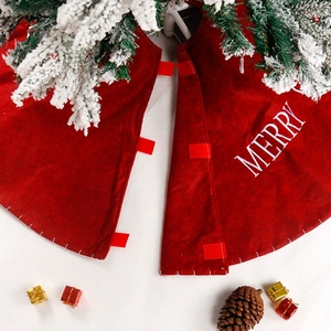 Falda para Árbol de Navidad con Diseño de Alce, Decoración Navideña Roja, Artículos para el Hogar, Adornos Navideños - Product Image 5