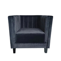 Canapé en velours design moderne, siège individuel, banquette de luxe pour villa, centre commercial, hall d'hôtel, canapé d'angle modulaire personnalisable