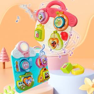 Juguete de Tablero de Actividades Montessori para Bebés, Divertido Juego de Emparejar con Formas de Tráfico y Frutas, Bloques de Reconocimiento, Tablero de Actividades con Música y Luces - Product Image 2
