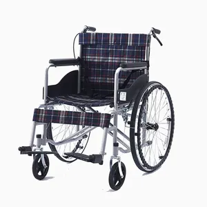 Kursi roda baja kualitas tinggi dicetak bingkai rumah tangga kursi roda kursi roda ringan manual/silla de ruedas manual