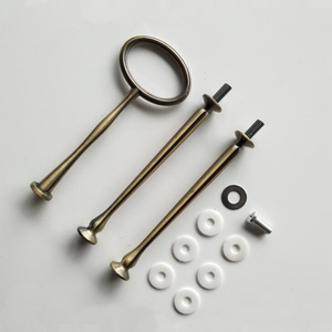 Vintage Serving Tray Fitting Antique Brass Color Three <strong>Tiers</strong> High Quality Cookie <strong>Cake</strong> Stand Hardware Kit CSH-014 - Product Image 1