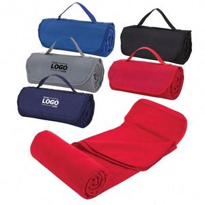 Manta Deportiva Personalizada de Tela de Forro Polar Suave con Correa de Transporte - Product Image 1