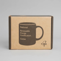 Boîte d'emballage en carton pour envoi postal UE, boîte en papier de qualité alimentaire, boîte protectrice antichoc pour tasses à café, ODM