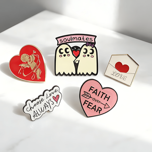 Broche de la <span class=keywords><strong>Serie</strong></span> Amor, Lindo Cupido de Moda, Parejas Almas Gemelas, Carta de Amor, Declaración de Amor, Broche de Aleación, Regalo Único para Mujer - Product Image 3